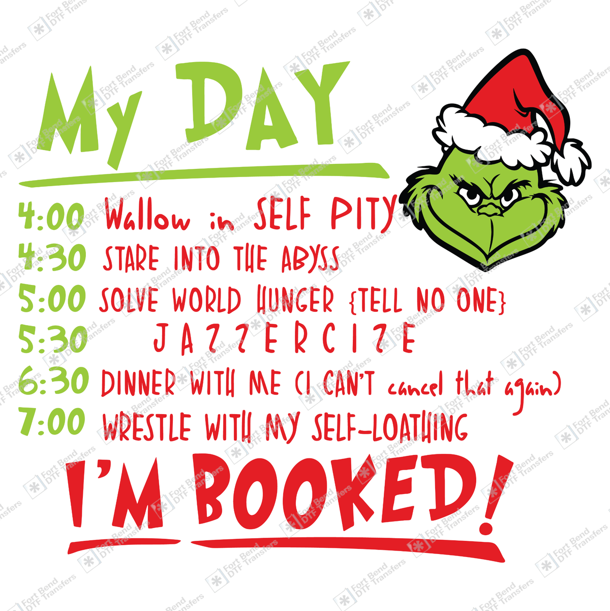 Grinch Schedule Green