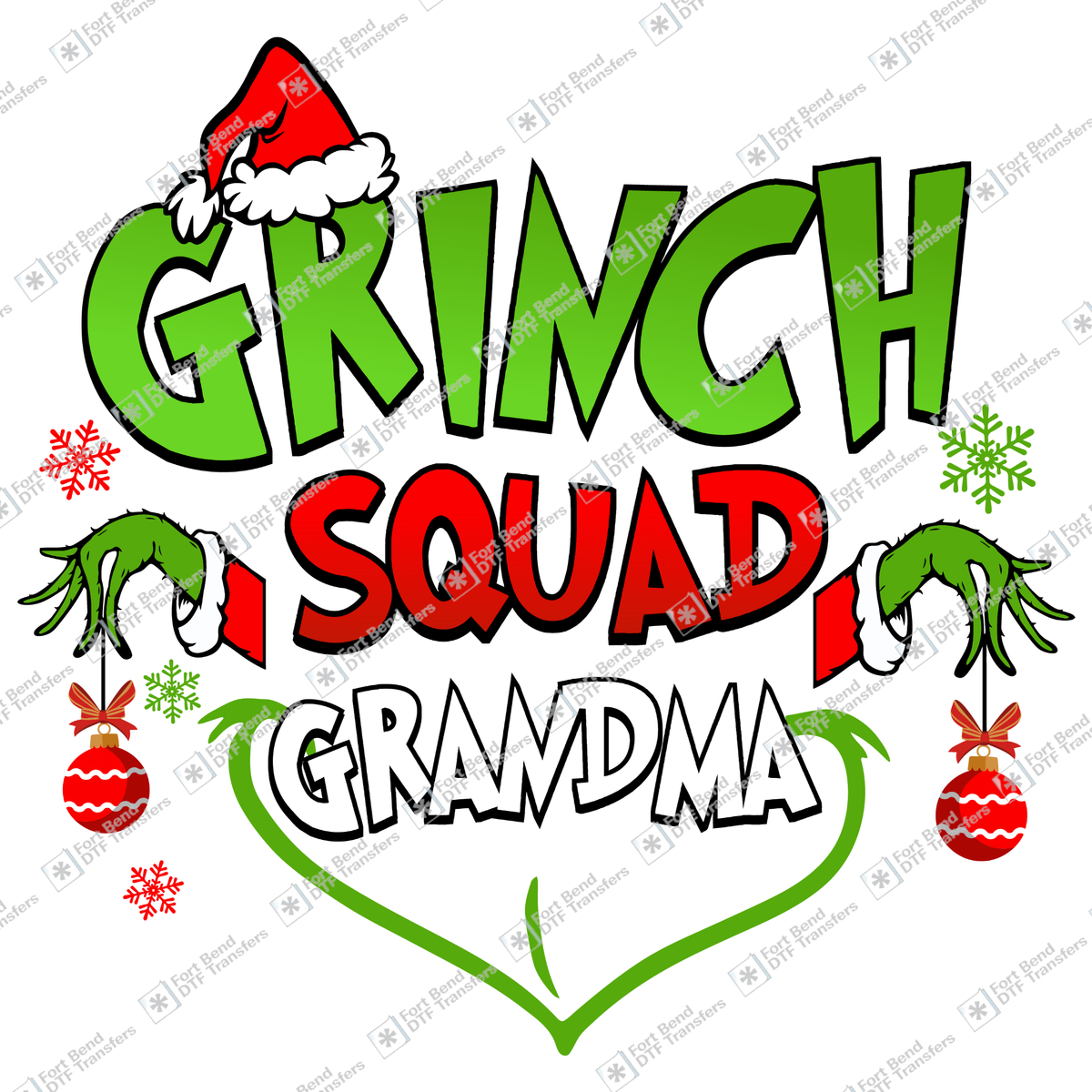Grinch Squad Grandma
