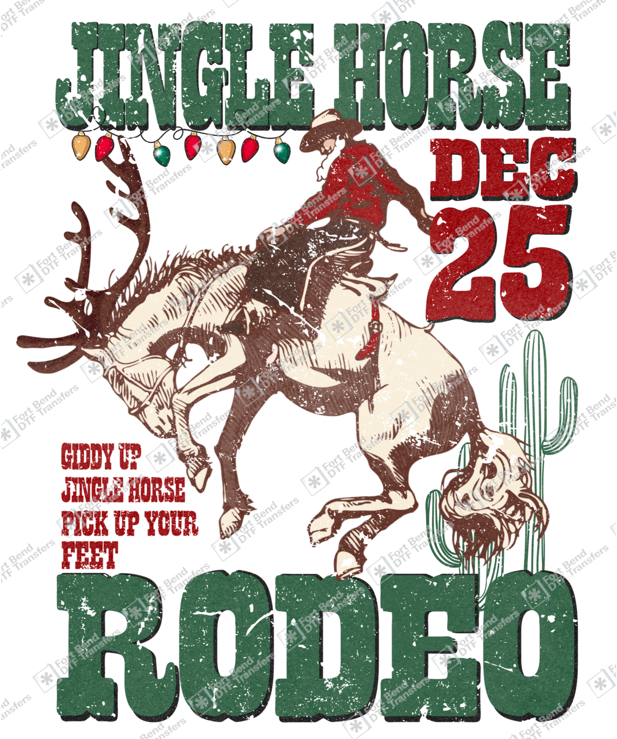 Jingle Horse Rodeo Transparent Grunge