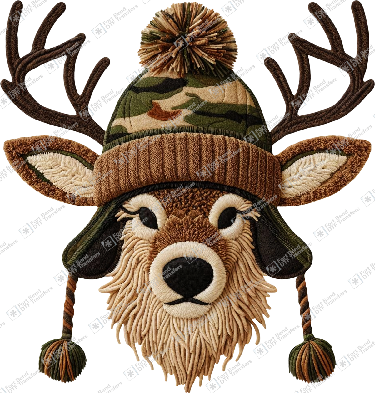 Deer In Camo Hat