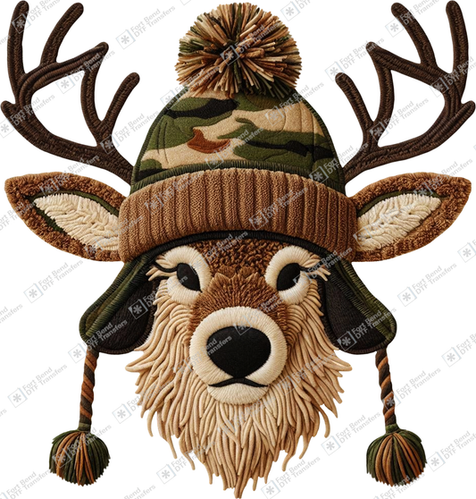 Deer In Camo Hat