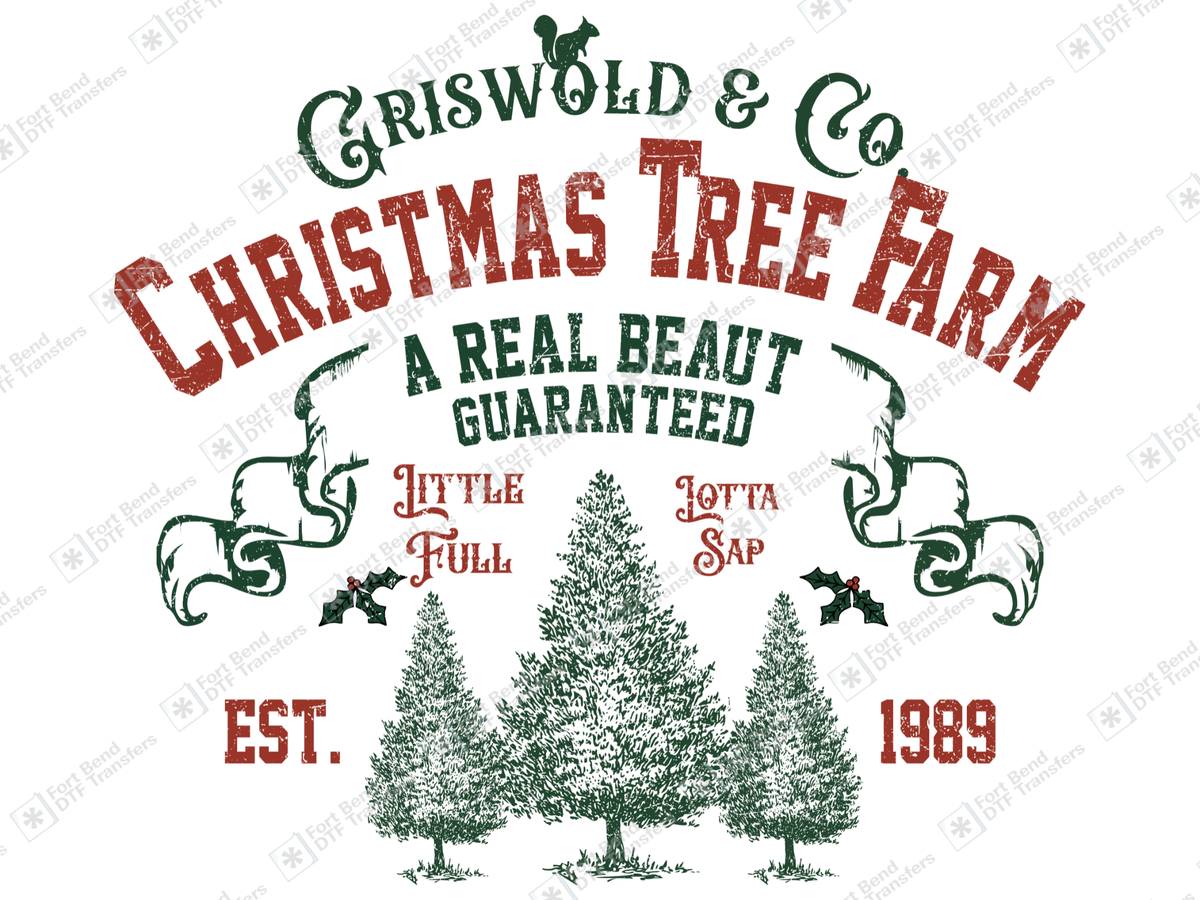 Griswold Christmas Tree Farm With Texture