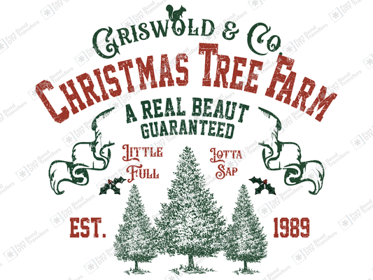 Griswold Christmas Tree Farm With Texture