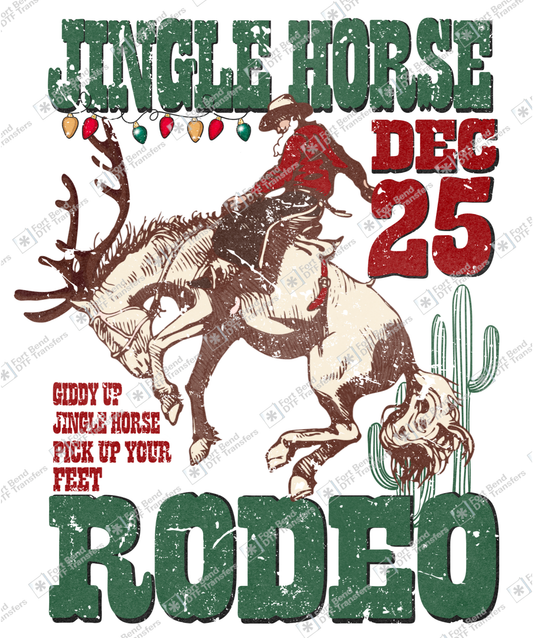 Jingle Horse Rodeo Transparent Grunge