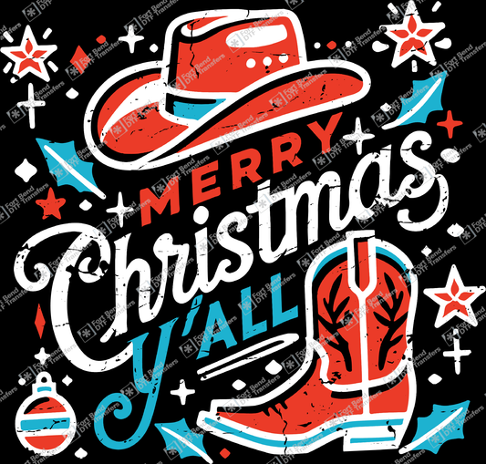 Merry Y All Grunge White