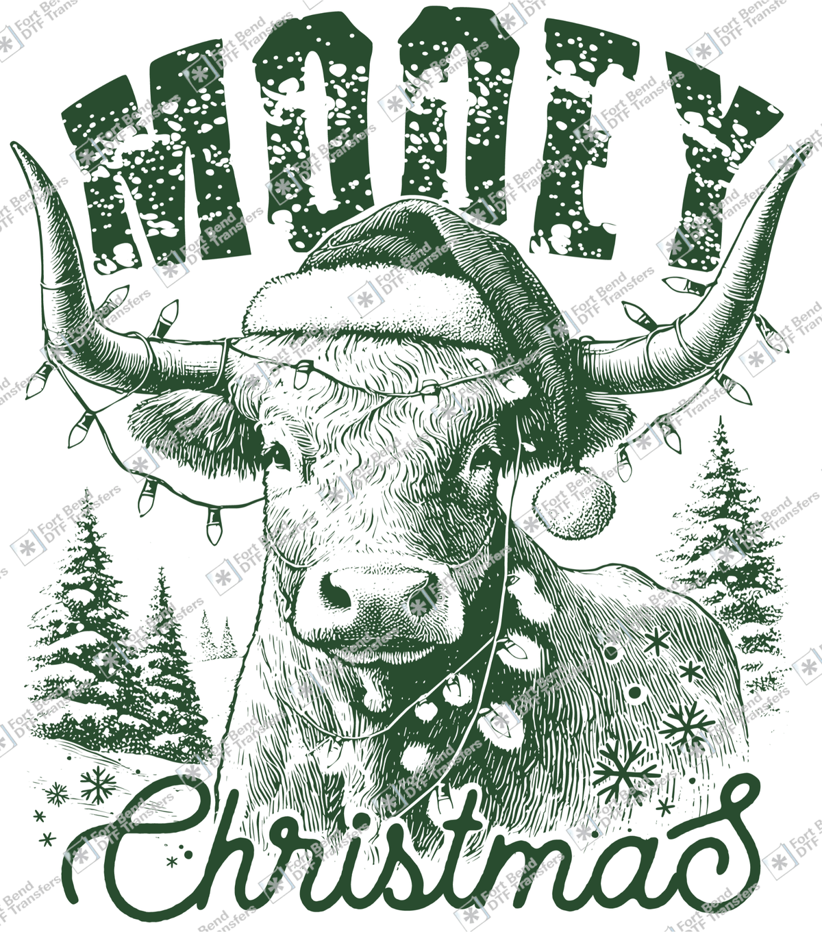 Mooey Christmas Green