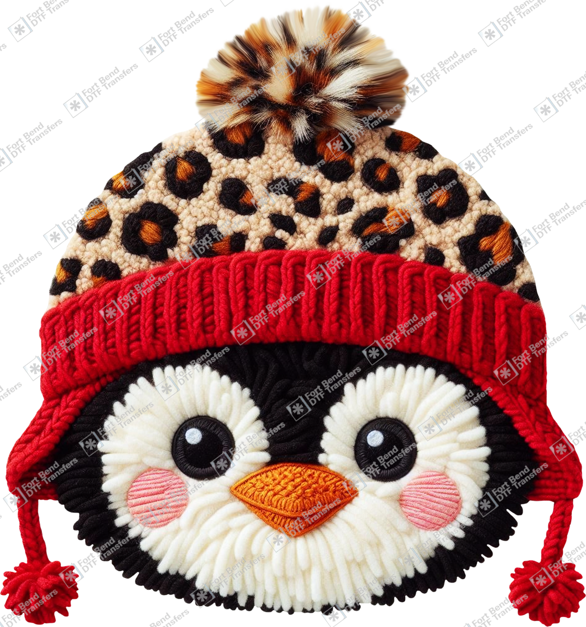 Penguin In Leopard Hat