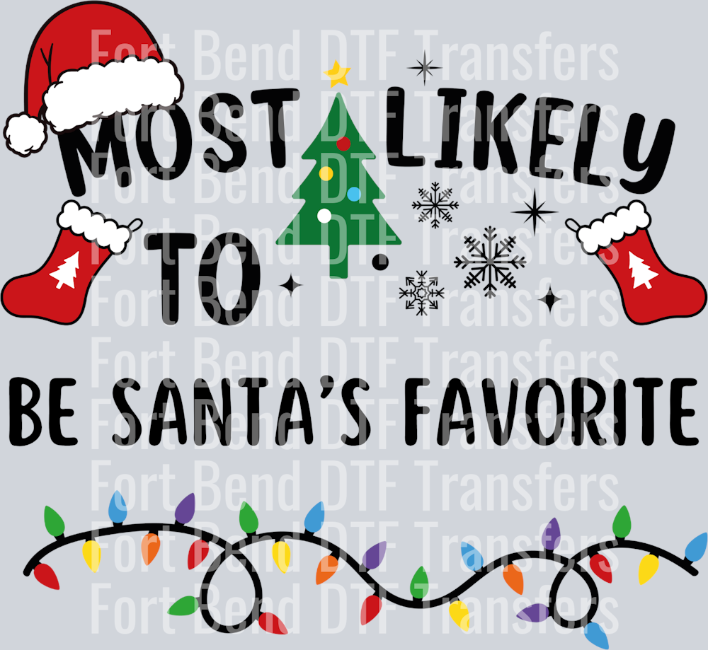 BE SANTA’S FAVORITE