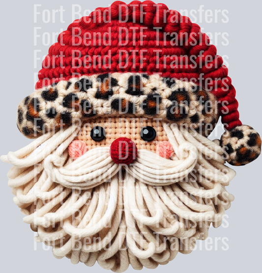 dws fy santa in leopard print and red hat 1