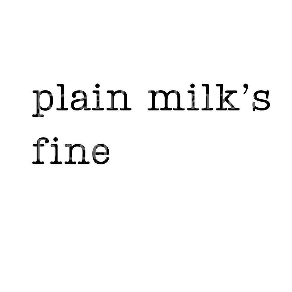plain milk 2